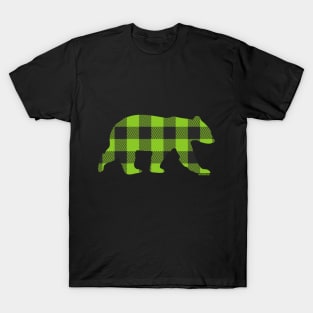 Gay Bear Buffalo Check Plaid Bear | BearlyBrand T-Shirt